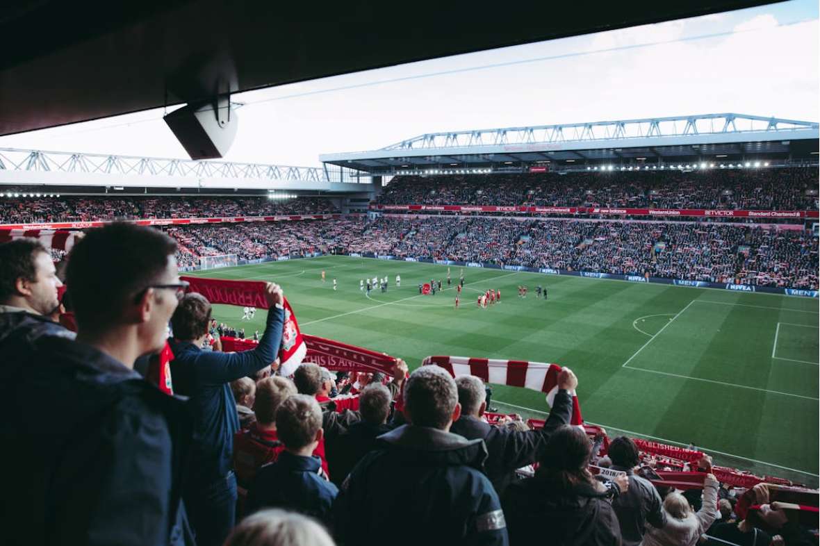 football cheers in anfield