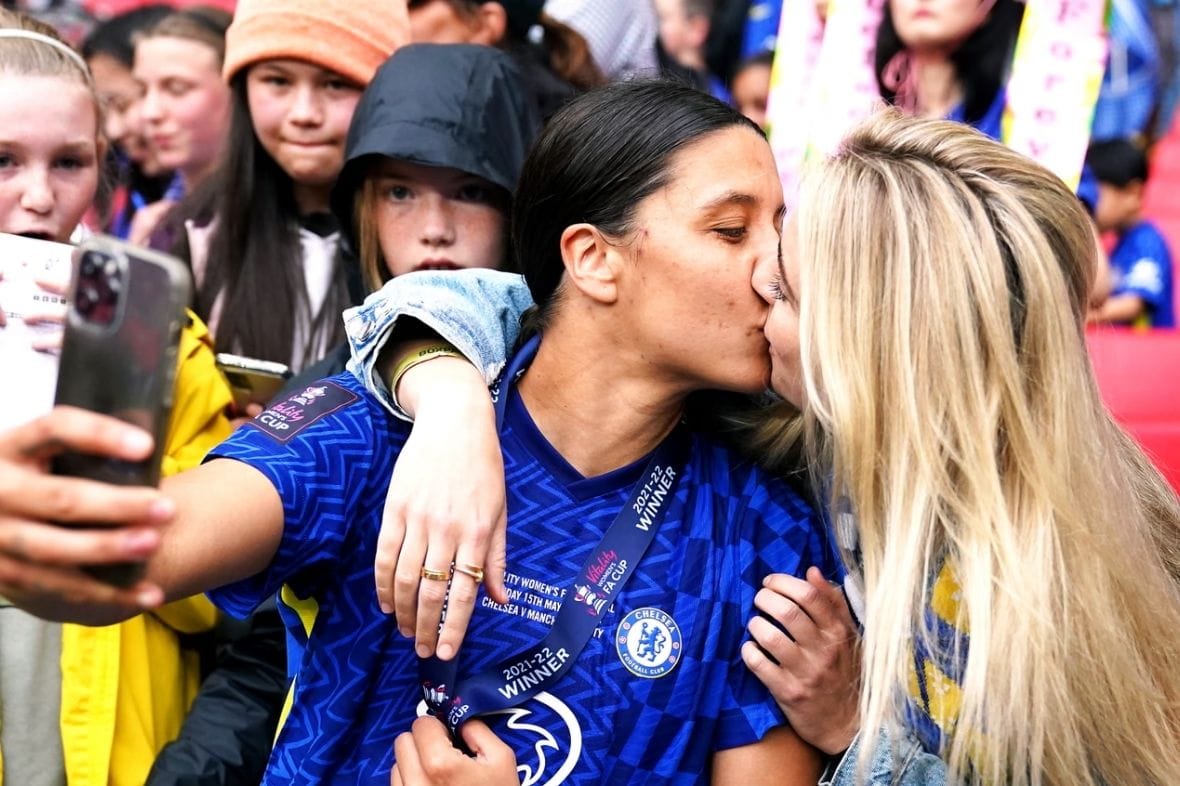 Is Sam Kerr Married? Get the facts on her Sam Kerr Partner, the ‘Sam Kerr Husband’ rumors, Sam Kerr and Kristie Mewis, and their first Sam Kerr children. Who is The Father of Sam Kerr’s Baby?
